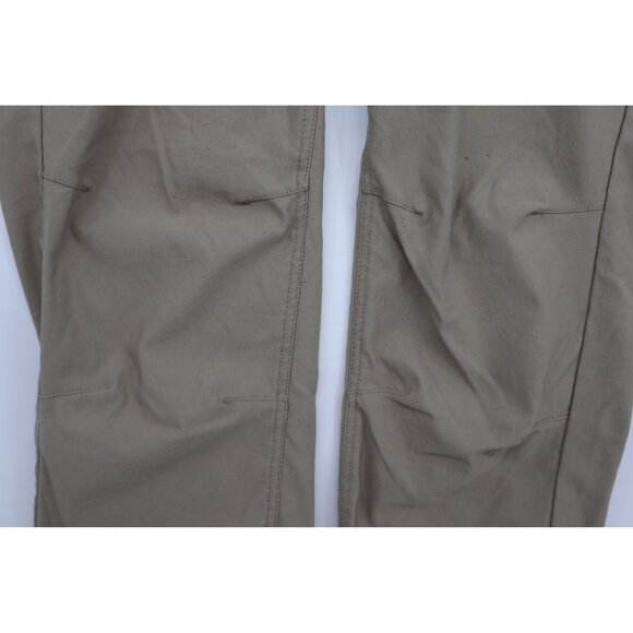 prAna Mens Khaki Outdoor Hiking Pants With Drawstring Waist Pockets Sz 32 - Picture 5 of 13